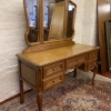 Elegant French Carved Oak Triple Mirror Dressing Table - Now Sold - Image 13