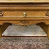 Elegant French Carved Oak Triple Mirror Dressing Table - Now Sold - Image 2