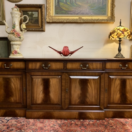 Outstanding Quality Flame Mahogany Brakefront Four Door Dresser/sideboard - Now Sold
