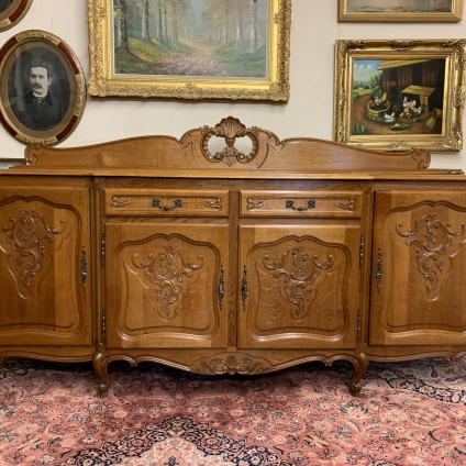 Outstanding Quality French Carved Oak Four-door Breakfront Dresser/sideboard - Now Sold