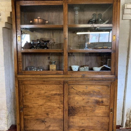 Fantastic Antique French Walnut Housekeepers Cupboard/school Cupboard/cabinet - Now Sold