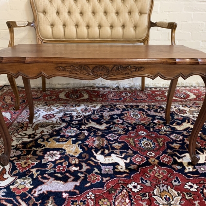 Stylish French Shaped Oak Coffee Table - Now Sold