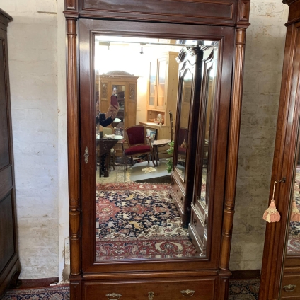 Stunning Antique French Mahogany Mirrored Door Armoire/wardrobe Ciirca 1890 - Now Sold