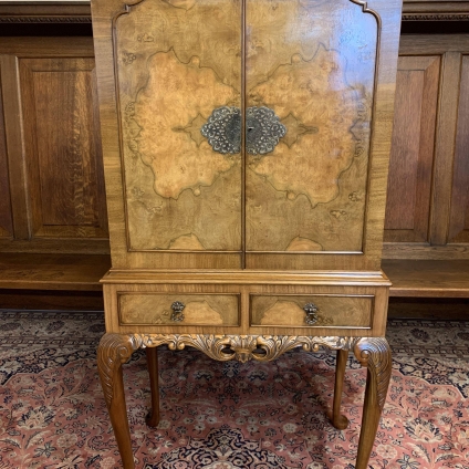 Outstanding Quality Burr Walnut Cocktail Cabinet  - Now Sold
