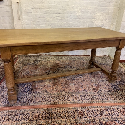 Fantastic Quality French Country Oak Kitchen Table/dining Table - Now Sold