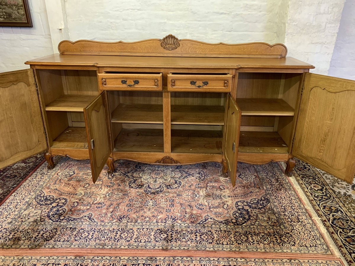 Fantastic French Carved Oak Brakefront Four-door Sideboard/dresser - Now Sold - Image 12