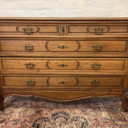 Fabulous French Carved Oak Chest Of Drawers/commode - Now Sold