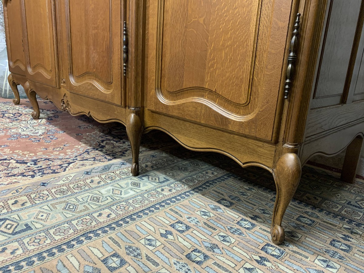 Outsanding Quality French Carved Oak Four-door Brakefront Armoire/wardrobe - Now Sold - Image 5