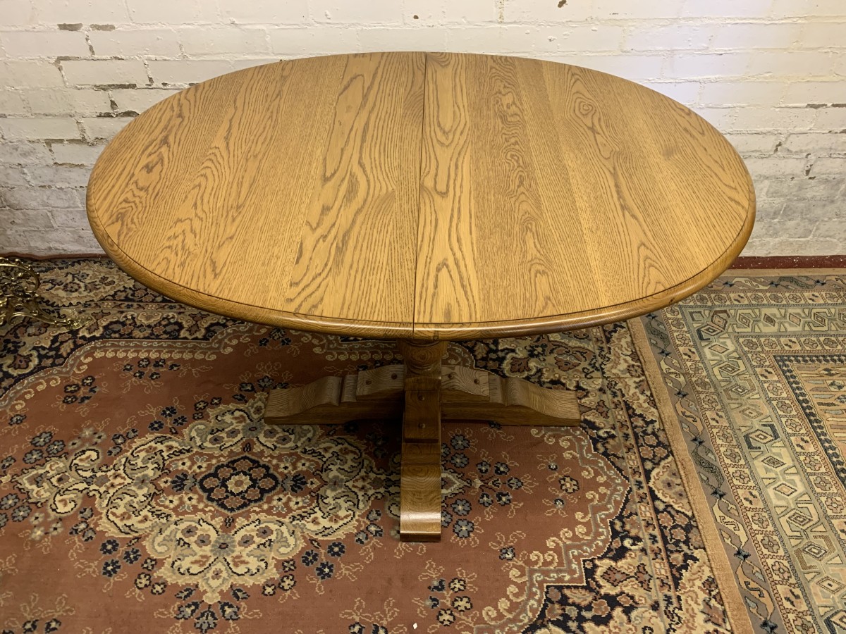 Outstanding Quality Oak Old Charm Extending Table - Now Sold
