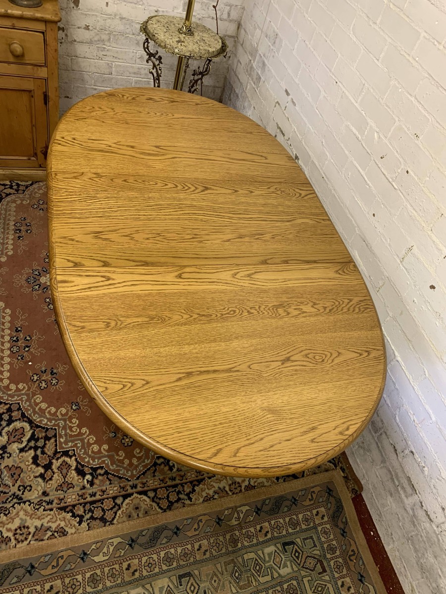 Outstanding Quality Oak Old Charm Extending Table - Now Sold - Image 10