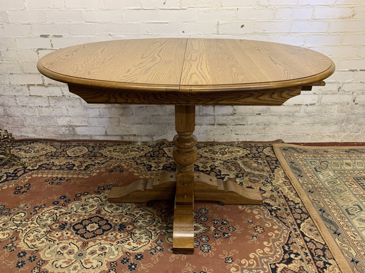 Outstanding Quality Oak Old Charm Extending Table - Now Sold - Image 2