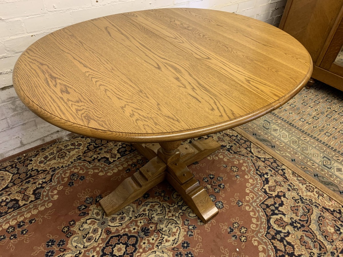 Outstanding Quality Oak Old Charm Extending Table - Now Sold - Image 4