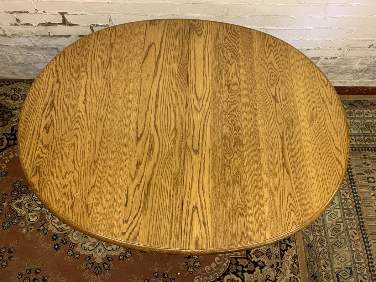 Outstanding Quality Oak Old Charm Extending Table - Now Sold - Image 5