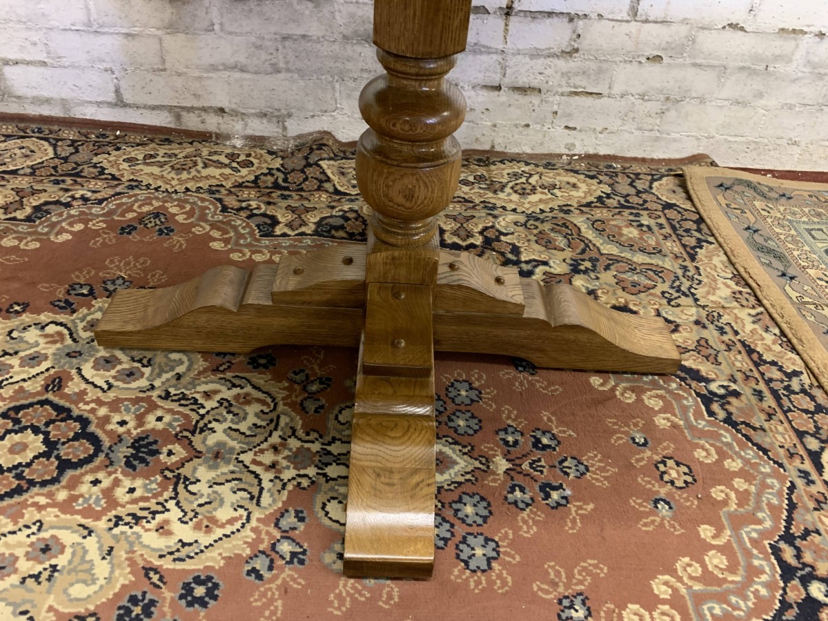 Outstanding Quality Oak Old Charm Extending Table - Now Sold - Image 6