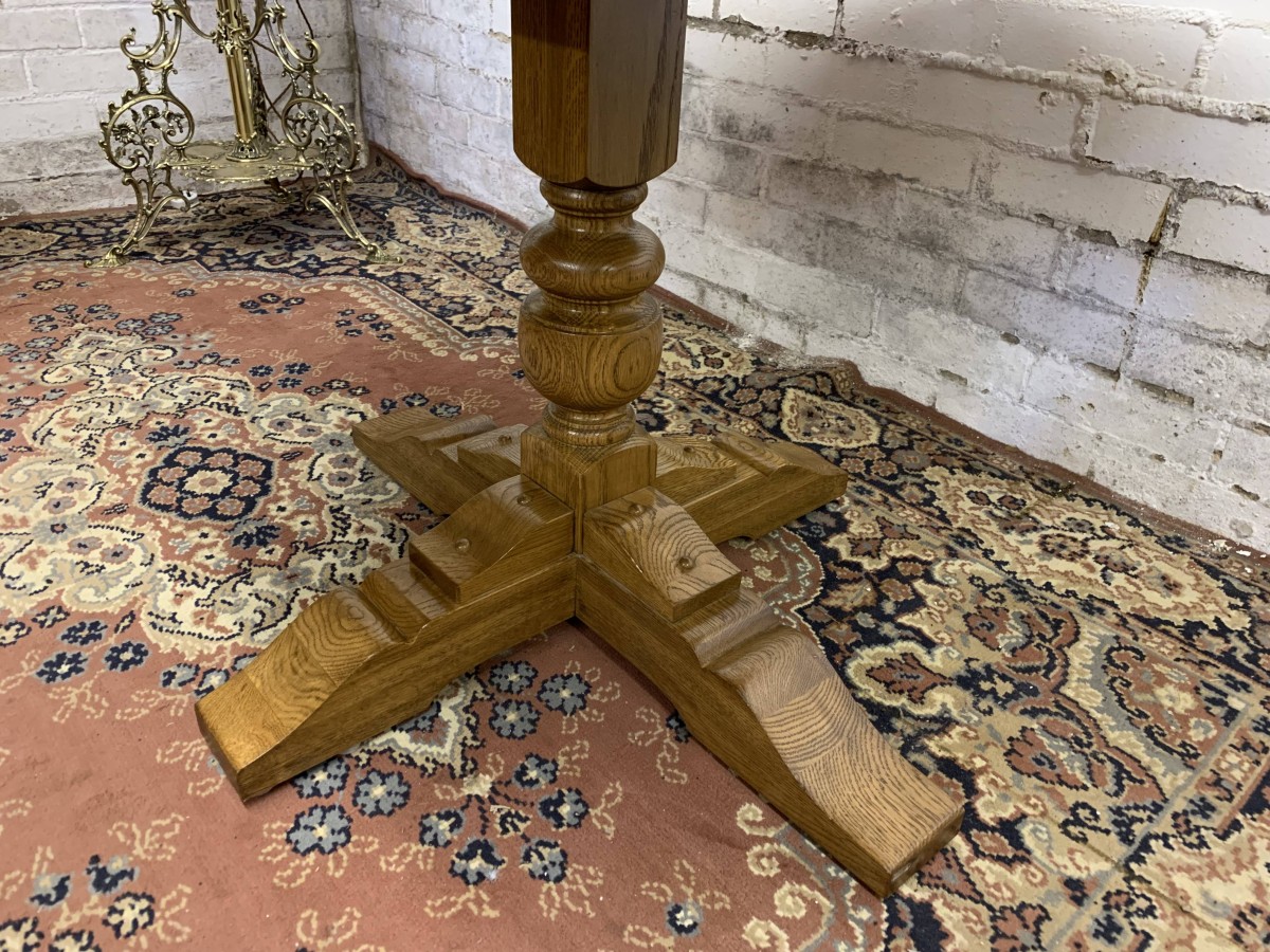 Outstanding Quality Oak Old Charm Extending Table - Now Sold - Image 8