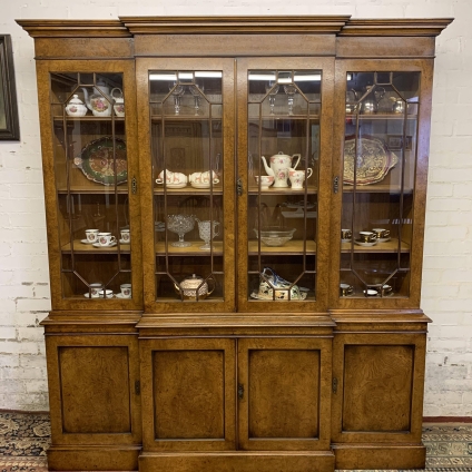 Outstanding Quality Brakefront Four Door Library Bookcase/cabinet - Now Sold