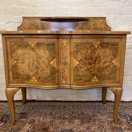 Stunning French Shaped Walnut Two Door Cabinet/sideboard/cupboard - Now Sold