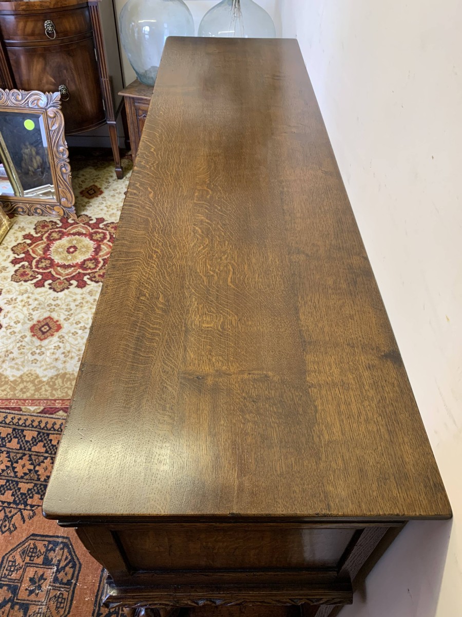 Outstanding Quality Carved Oak Titchmarsh And Goodwin Pot Board Dresser/sideboad - Now Sold - Image 12