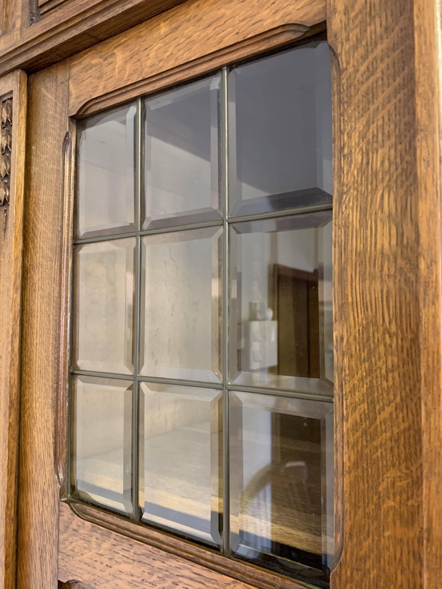 Fabulous Antique French Carved Oak Brakefront Mirror Door Armoire/wardrobe - Now Sold - Image 14