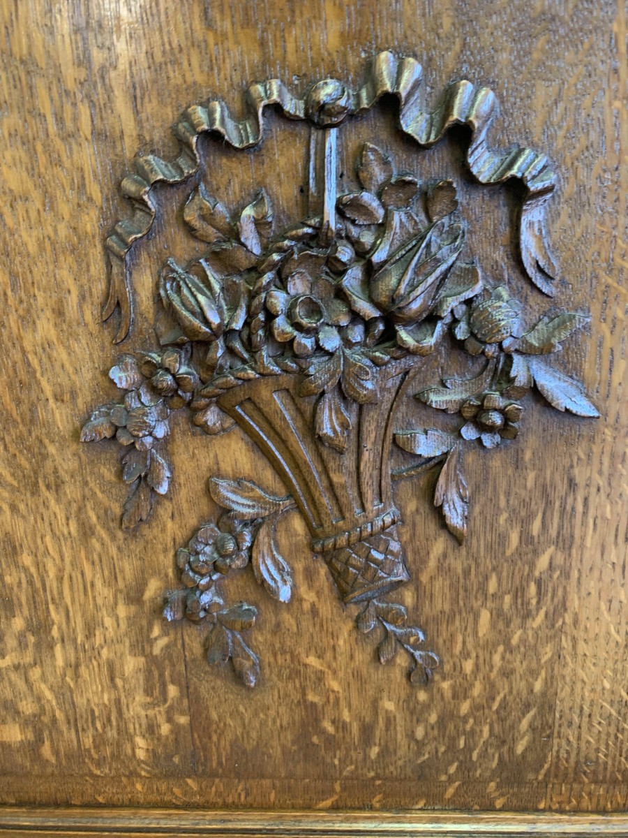 Fabulous Antique French Carved Oak Brakefront Mirror Door Armoire/wardrobe - Now Sold - Image 7