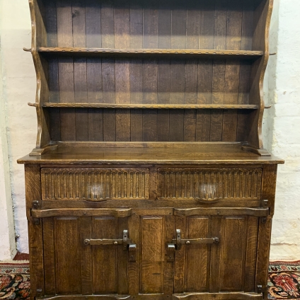 Outstanding Quality Oak Nigel Rupert Griffiths Monastic Carved Oak Dresser - Now Sold