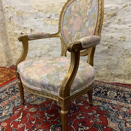 Fantastic French Gilt Framed Upholstered Salon/bedroom Chair - Now Sold