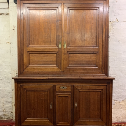 Stunning Antique French Country Oak Housekeepers Cupboard Circa 1880 - Now Sold