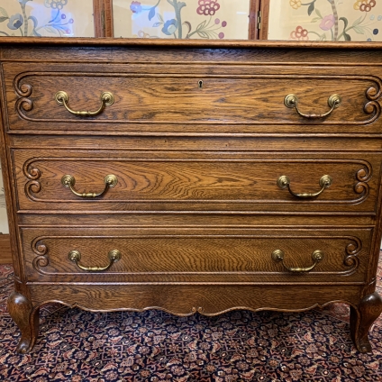 Fantastic Quality Antique French Commode/chest Of Three Drawers Circa 1920 - Now Sold