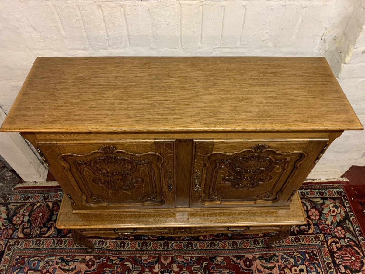 Fabulous French Carved Oak Cupboard/cabinet Circa 1910 - Now Sold - Image 12