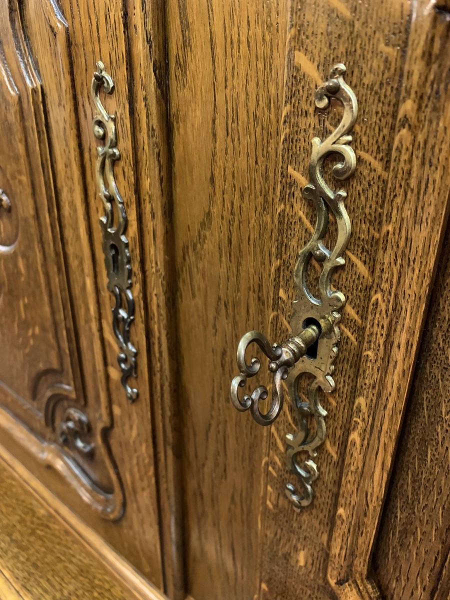 Fabulous French Carved Oak Cupboard/cabinet Circa 1910 - Now Sold - Image 13