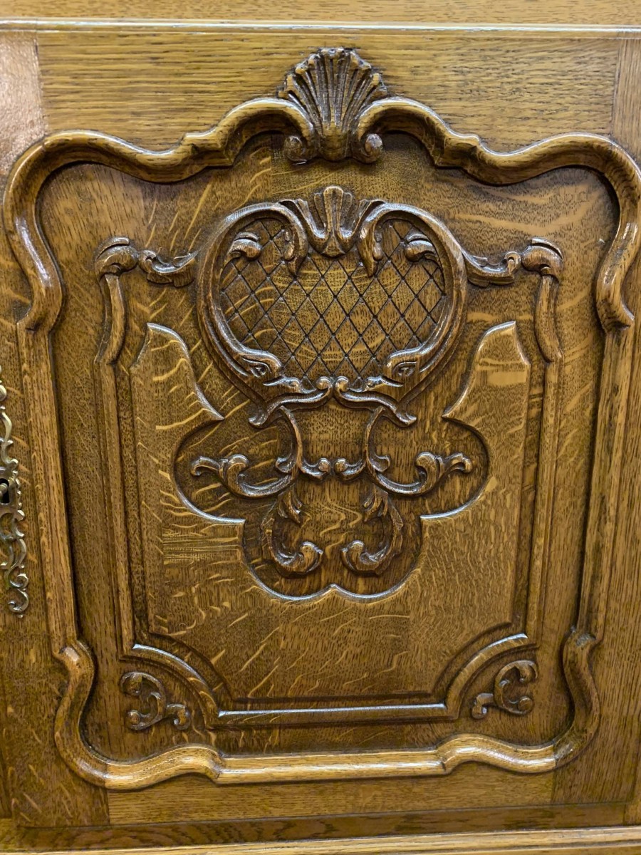Fabulous French Carved Oak Cupboard/cabinet Circa 1910 - Now Sold - Image 15