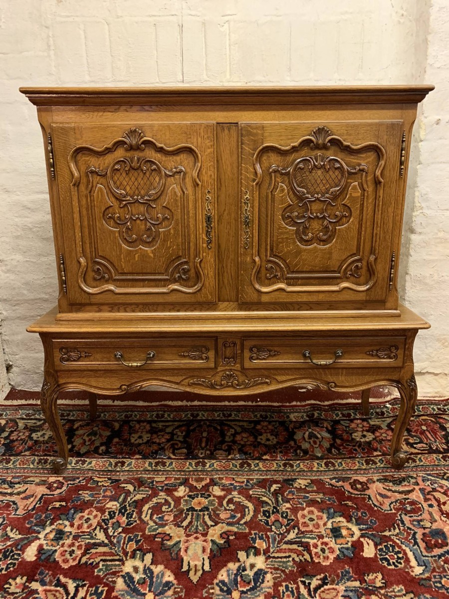 Fabulous French Carved Oak Cupboard/cabinet Circa 1910 - Now Sold - Image 2