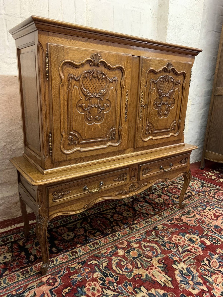 Fabulous French Carved Oak Cupboard/cabinet Circa 1910 - Now Sold - Image 5