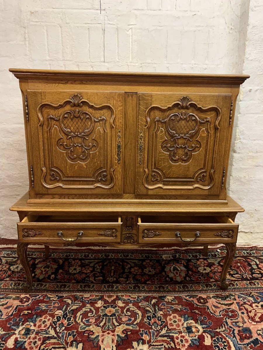 Fabulous French Carved Oak Cupboard/cabinet Circa 1910 - Now Sold - Image 8