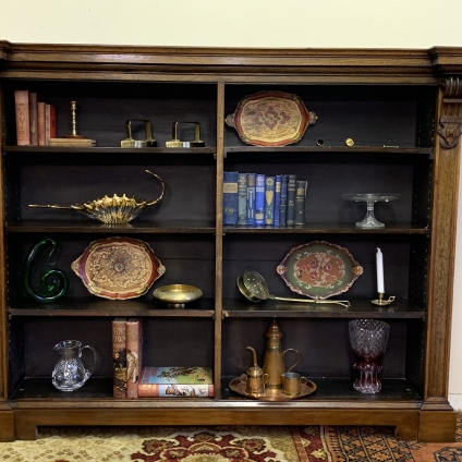 Outstanding Quality Rosewood Large Architectural Open Bookcase Circa 1870 - Now Sold