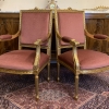 Fabulous Pair Of French Carved Gilt Armchairs Circa 1950 - Now Sold