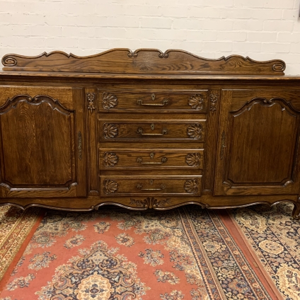 Outstanding Quality French Carved Oak Enfilade/dresser/sidebaord