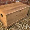 Fabulous Antique Stripped Pine Storage Trunk/chest Circa 1890 - Now Sold - Image 14