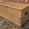 Fabulous Antique Stripped Pine Storage Trunk/chest Circa 1890 - Now Sold - Image 6