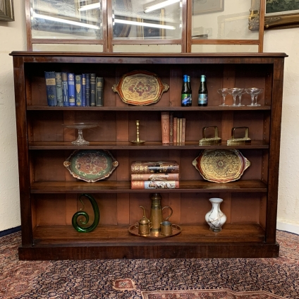Fantastic Quality Victorian Mahogany Open Bookcase Circa 1880 - Now Sold