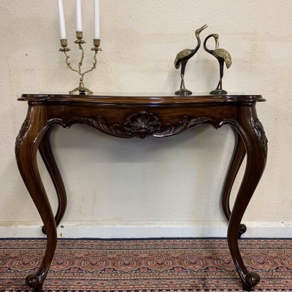 Fabulous Shaped Carved Mahogany Console/hall Table/side Table - Now Sold
