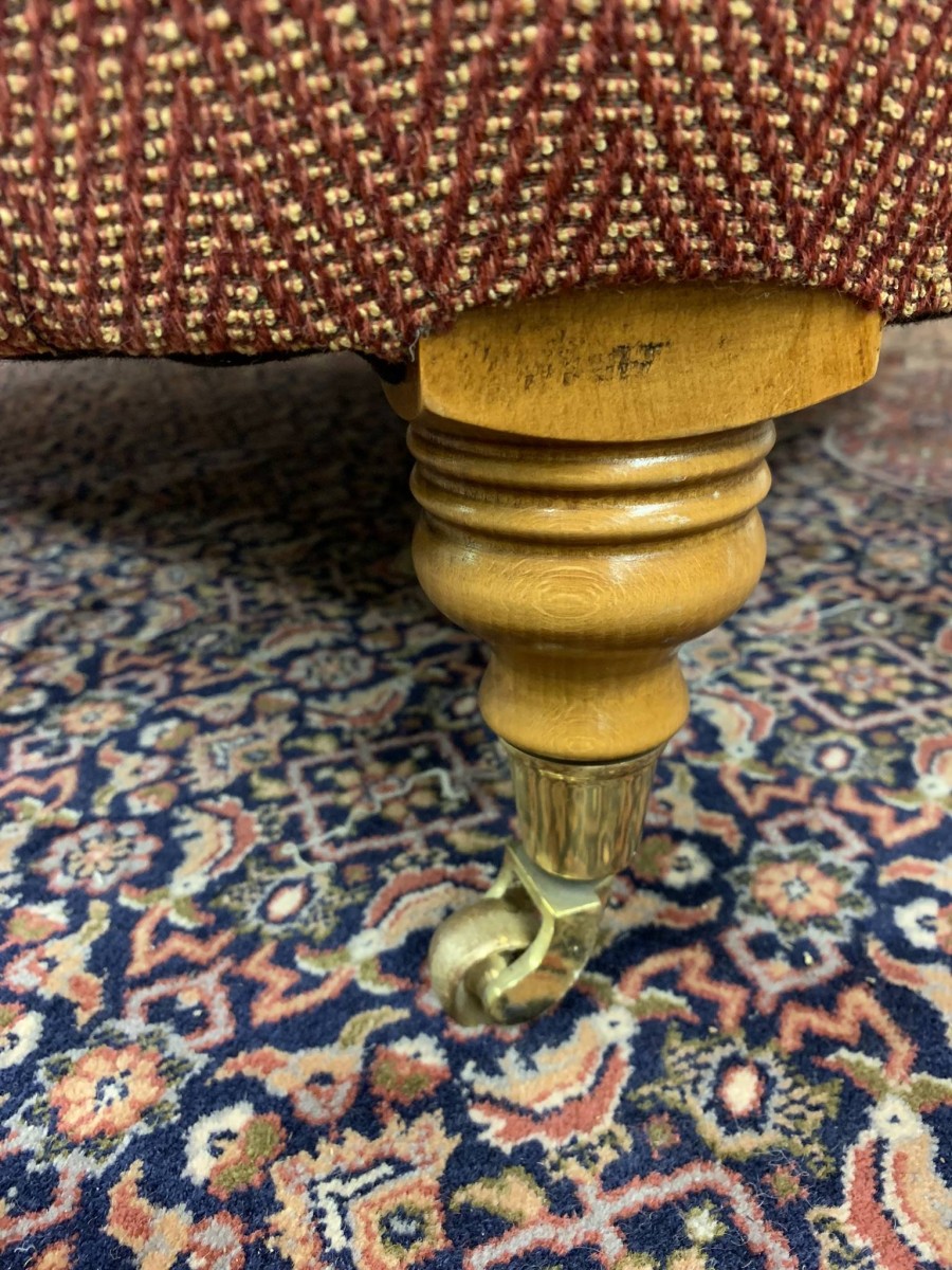 Superb Quality Pair Of Antique Style Upholstered Armchairs - Now Sold - Image 10