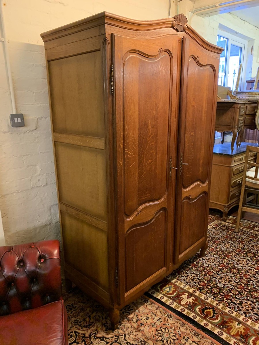 Fantastic French Carved Oak Two-door Armoire/wardrobe - Now Sold - Image 13