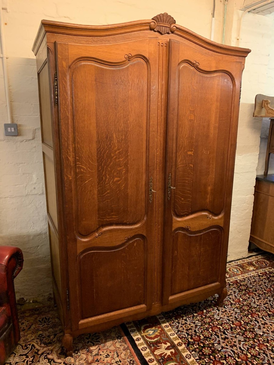 Fantastic French Carved Oak Two-door Armoire/wardrobe - Now Sold - Image 14