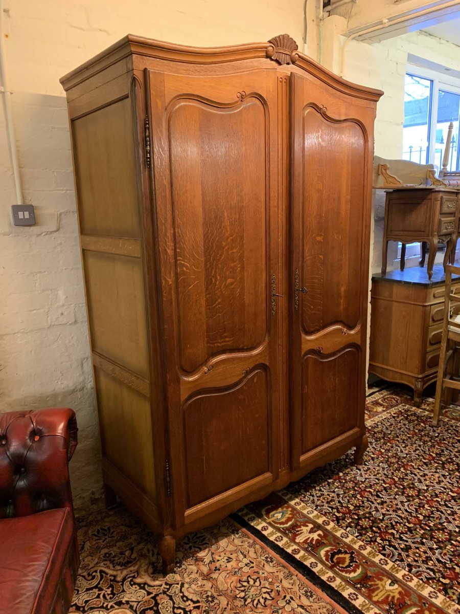 Fantastic French Carved Oak Two-door Armoire/wardrobe - Now Sold - Image 4