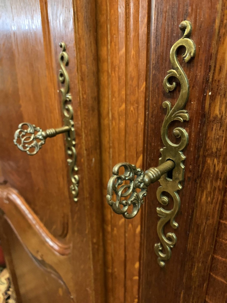 Fantastic French Carved Oak Two-door Armoire/wardrobe - Now Sold - Image 6