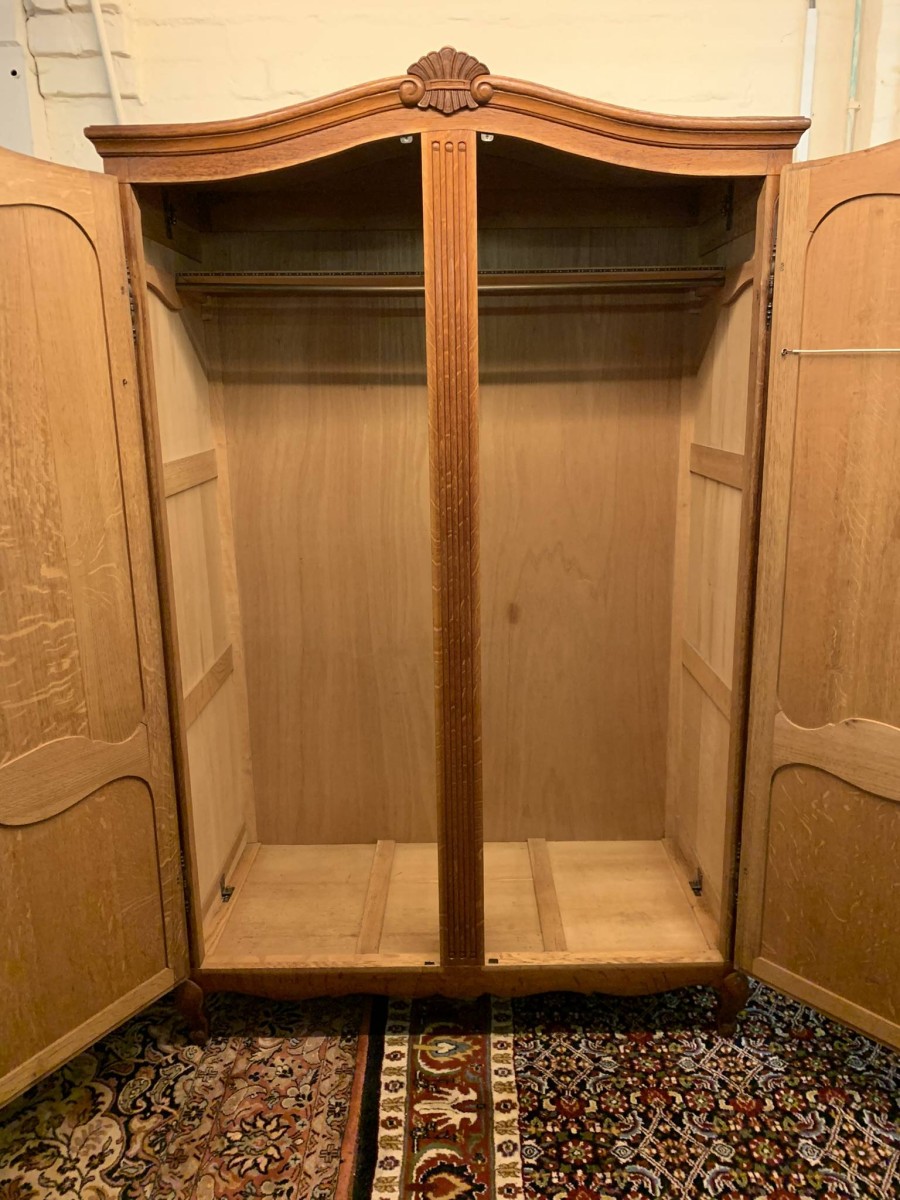 Fantastic French Carved Oak Two-door Armoire/wardrobe - Now Sold - Image 8