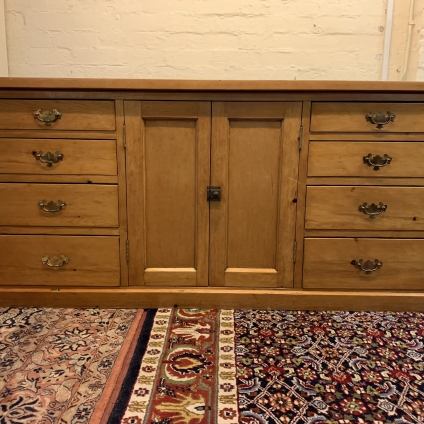 Fantastic Victorian Pine Dresser Base/sideboard/cupboard Circa 1890 - Now Sold