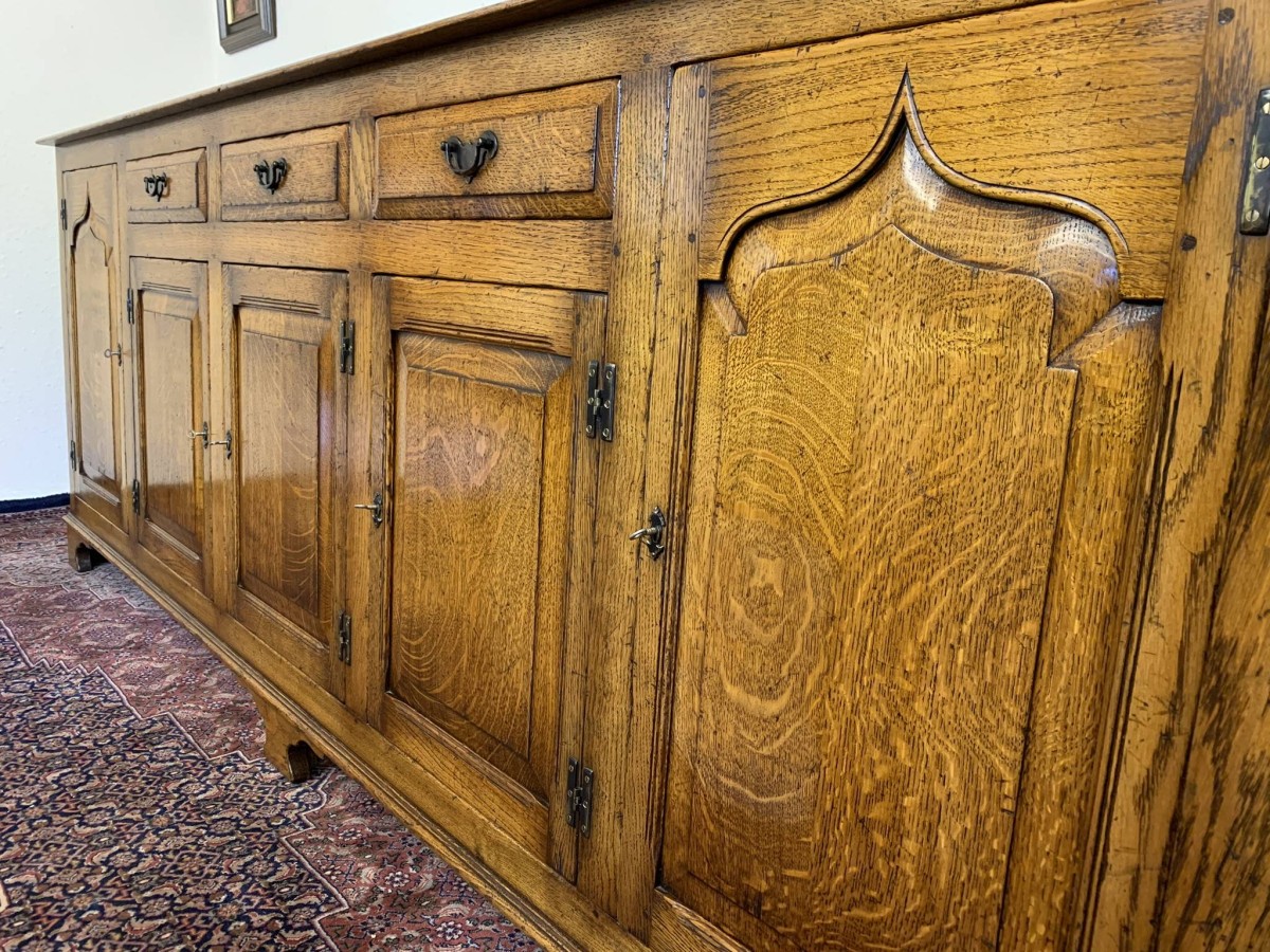 Outstanding Quality Large Oak Dresser Base/sideboard - Now Sold - Image 20