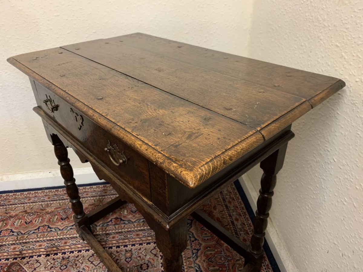 Fantastic Quality Panelled Oak Side Table Circa 1910 - Now Sold - Image 17